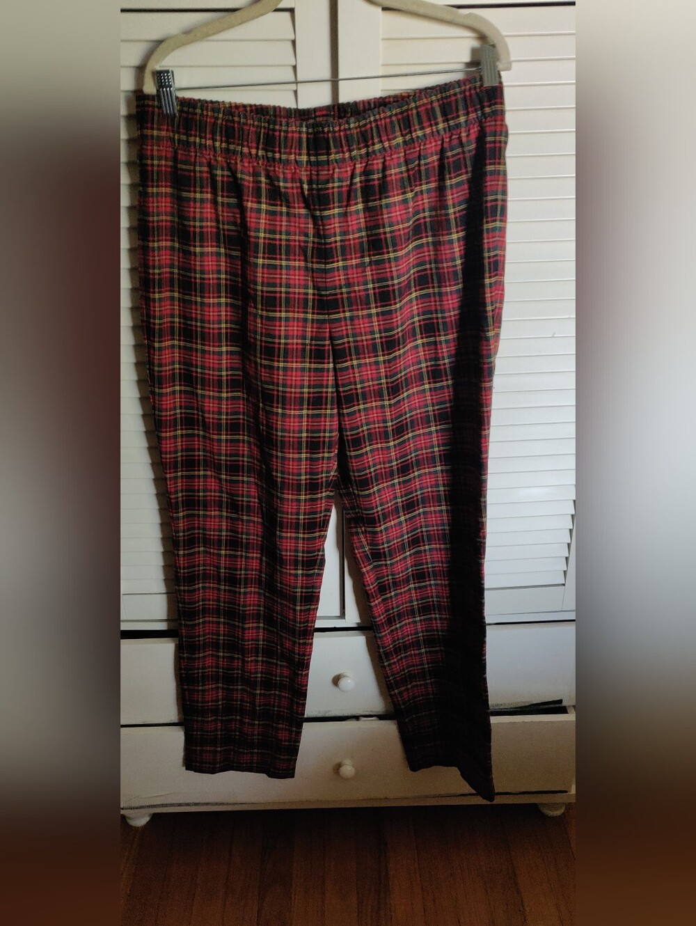 Women's Plaid Appleseed Retro Red Plaid Pants